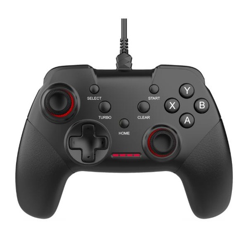[GM2003] GAME PAD EAGLE WARRIOR B213P COMPATIBLE CON PS3 / PC ALAMBRICO CON XINPUT Y DINPUT NEGRO