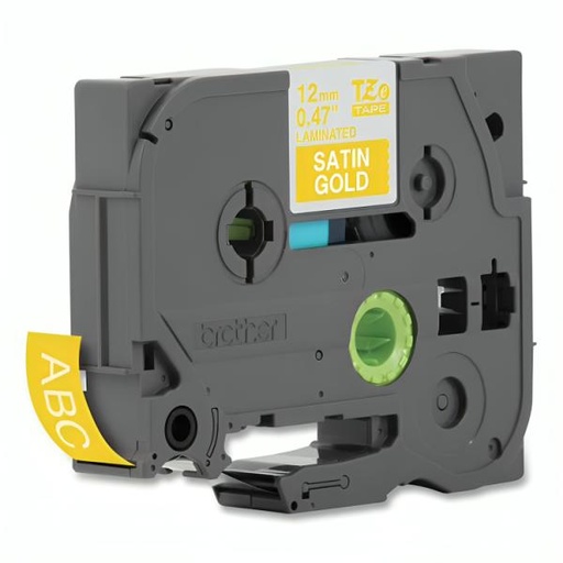 [IM1030] CINTA BROTHER TZE-MQ835G BLANCO SOBRE DORADO DE 12MM PARA P-TOUCH 5M BLANCO/DORADO