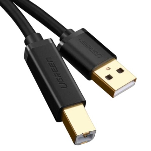 [AC3149] CABLE UGREEN USB 2.0 AM A BM PARA IMPRESORA 5M 10352 NEGRO
