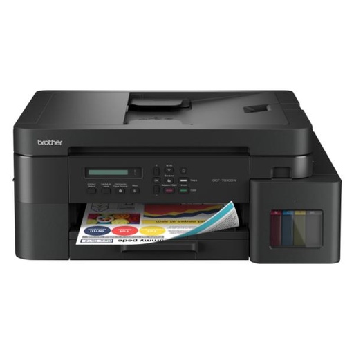 [IM2018] IMPRESORA BROTHER DCPT830DW TANQUE DE TINTA 3 EN 1 WI-FI / ETHERNET / USB 2.0 / AIRPRINT / MOPRIA DUPLEX AUTOMÁTICO NEGRO