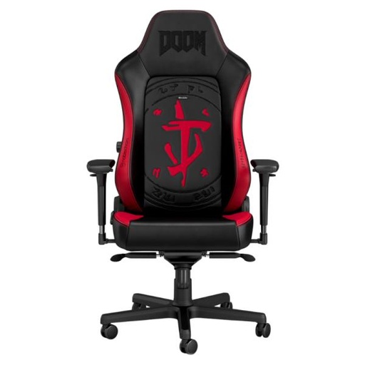 [HO3019] SILLA GAMING ERGONÓMICA NOBLECHAIRS EDICIÓN HERO DOOM CUERO SINTÉTICO NBL-HRO-PU-DET NEGRO/ROJO