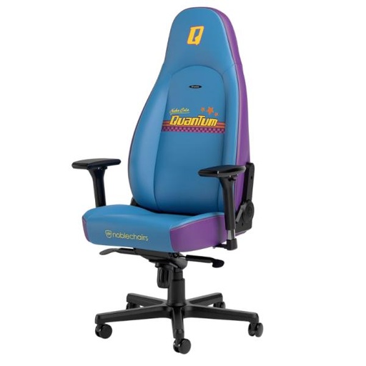 [HO3028] SILLA GAMING ERGONÓMICA NOBLECHAIRS ICON NUKA-COLA QUANTUM CUERO SINTÉTICO NBL-ICN-PU-NCQ CELESTE/MORADO
