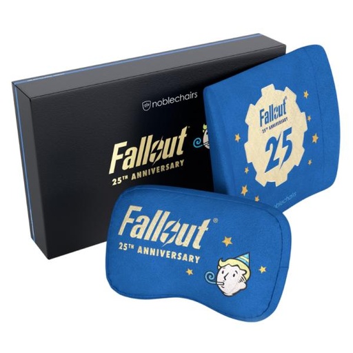 [HO3036] JUEGO DE ALMOHADAS NOBLECHAIRS EDICIÓN FALLOUT ANIVERSARIO 25 NBL-SP-PST-019 AZUL / AMARILLO