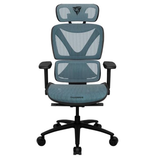 [HO3043] SILLA DE OFICINA ERGONÓMICA THUNDERX3 XTC CHROMA MALLA DE CUERO SINTÉTICO TRANSPIRABLE TEGC-3073101.B1 AZUL/NEGRO