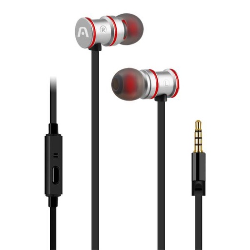 [2200026] AUDIFONO ARGOM ULTIMATE SOUND KLASS ALÁMBRICO 3.5MM ARG-HS-0628SL PLATA