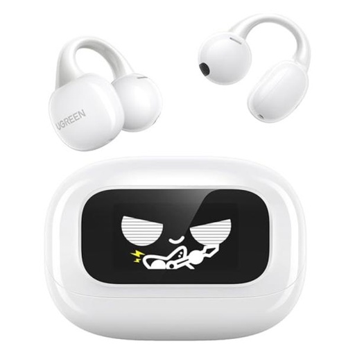 [PF1081] AUDIFONO UGREEN WS208 CLIPBUDS MAGIC TRUE INALÁMBRICO BLUETOOTH PANTALLA TÁCTIL 55136 BLANCO