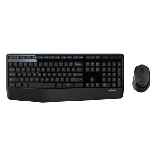 [1213004] TECLADO Y MOUSE LOGITECH MK345 MEMBRANA INALÁMBRICO 2.4 GHZ CON RECEPTOR USB ESPAÑOL 920-007820 NEGRO