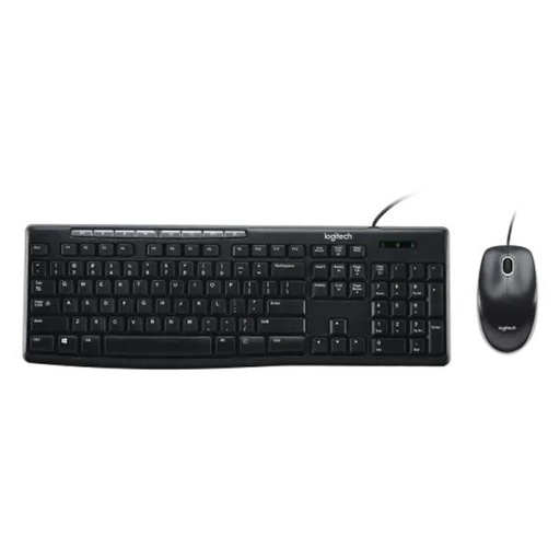 [400188] TECLADO Y MOUSE LOGITECH MK200 ALÁMBRICO USB ESPAÑOL 920-002716 NEGRO