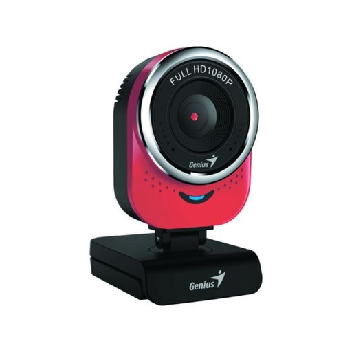 [173] CAMARA WEB GENIUS QCAM 6000 1080P USB-A CON MICRÓFONO DIGITAL 32200002408 ROJO