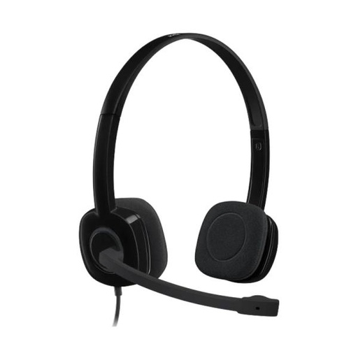 [1208113] HEADSET LOGITECH H151 STEREO ALÁMBRICO 3.5 981-000587 NEGRO