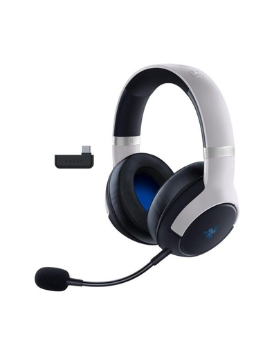 [1208537] HEADSET GAMING RAZER KAIRA PRO INALÁMBRICO (BLUETOOTH/ 2.4 GHZ) PARA PLAYSTATION 5 RZ04-04030100-R3U1 BLANCO