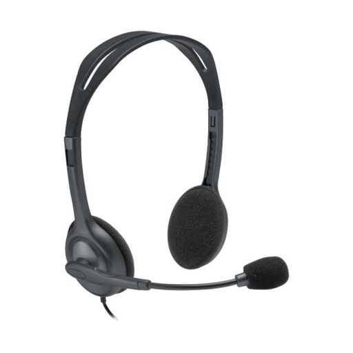 [2200176] HEADSET LOGITECH H111 STEREO ALÁMBRICO 3.5 MM 981-000612 NEGRO
