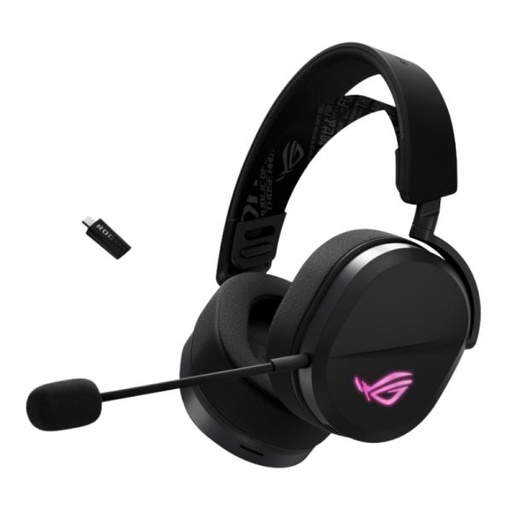 [PF4076] HEADSET GAMING RGB ASUS ROG PELTA ALÁMBRICO USB-C / INALÁMBRICO BLUETOOTH/ 2.4GHZ NEGRO