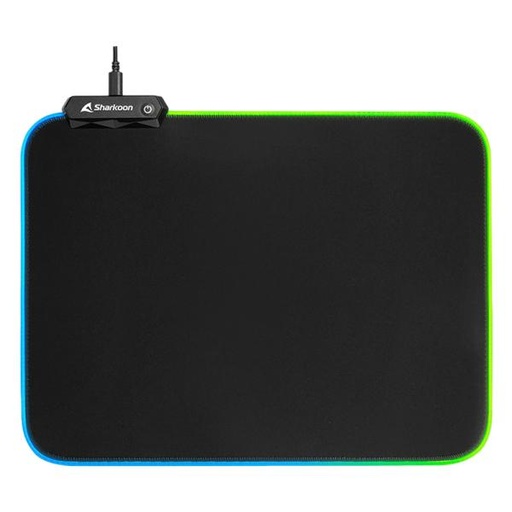[12170] MOUSE PAD GAMING SHARKOON 1337 V2 XL TEXTIL Y GOMA 4044951029952 NEGRO