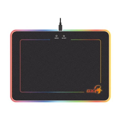 [232] MOUSE PAD GAMING RGB GENIUS GX-PAD 600H 35X25CM GOMA 31250006400 NEGRO