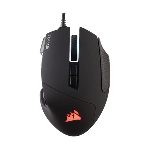[1201043] MOUSE GAMING RGB CORSAIR MOBA/MMO SCIMITAR ELITE ALÁMBRICO USB 18000 DPI CH-9304211-NA NEGRO