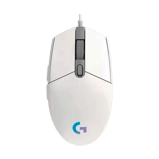 [1202166] MOUSE GAMING RGB LOGITECH G203 LIGHTSYNC ALÁMBRICO USB 8000 DPI 910-005791 BLANCO