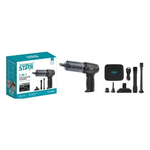[AC13016] ASPIRADORA PARA AUTO WINNING STAR ST-5048 3 EN I XCQ-1554-WST-24-17137 NEGRO