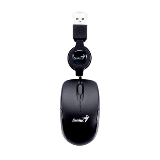 [1202295] MOUSE GENIUS RS2 MICRO TRAVELER V2 ALÁMBRICO USB 1200 DPI 31010125100 NEGRO