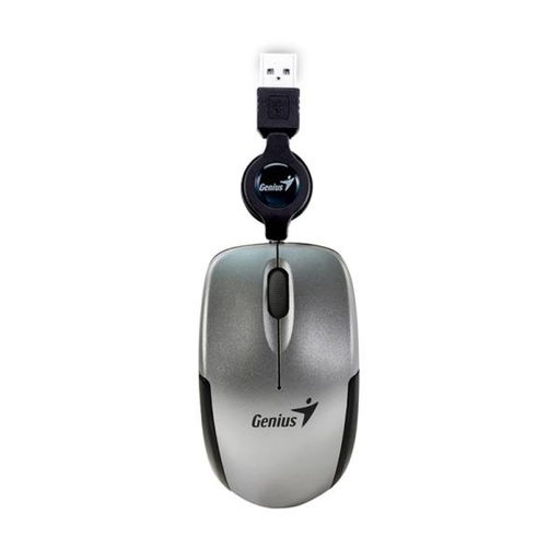 [1202296] MOUSE GENIUS RS2 MICRO TRAVELER V2 ALÁMBRICO USB 1200 DPI 31010125102 PLATEADO