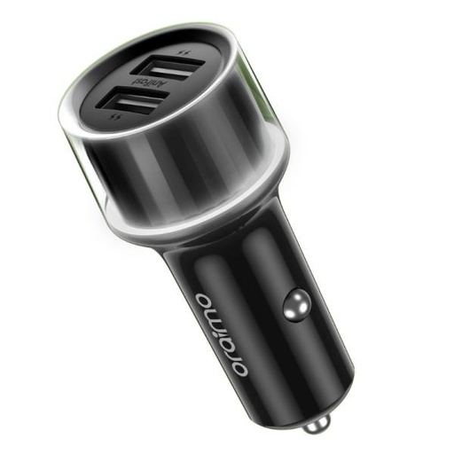 [AC6020] CARGADOR DE CARRO ORAIMO HIGHWAY 15.5W 2 PUERTOS USB-A OCC-1152D NEGRO