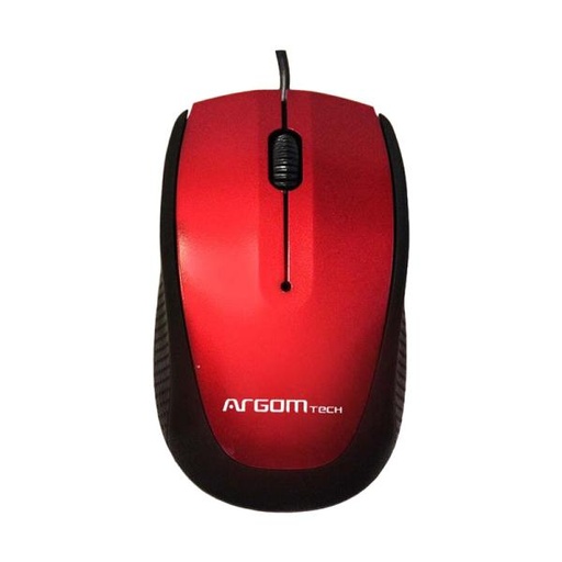 [1600013] MOUSE ARGOM OPTICO ALAMBRICO ARG-MS-0014R Rojo