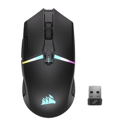 [PF5001] MOUSE GAMING RGB CORSAIR NIGHTSABRE INALÁMBRICO 2.4 GHZ 26000 DPI CH-931B011-NA NEGRO