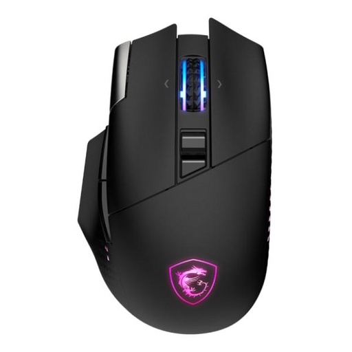 [PF5074] MOUSE GAMING RGB MSI VERSA PRO INALÁMBRICO 2.4 GHZ / BLUETOOTH ALÁMBRICO USB 26000 DPI S12-4301360-CLA NEGRO