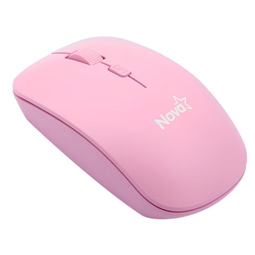 [PF5106] MOUSE NOVA MAH13400002C INALAMBRICO 800/1200/1600 DPI ROSADO