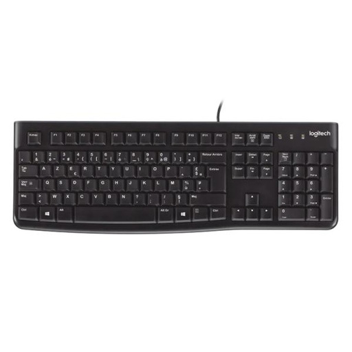 [1201017] TECLADO LOGITECH K120 CORDED ALÁMBRICO USB INGLÉS 920-002478 NEGRO