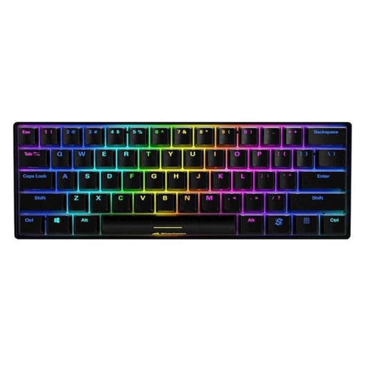 [1201267] TECLADO GAMING RGB SHARKOON SKILLER SGK50 S4 TKL MECÁNICO ALÁMBRICO USB INGLÉS SWITCH ROJO 4044951033812 NEGRO