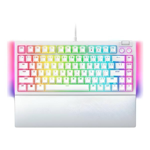 [1201277] TECLADO GAMING RGB RAZER BLACKWIDOW V4 MECÁNICO ALÁMBRICO USB INGLÉS SWITCH NARANJA RZ03-05001700-R3M1 BLANCO