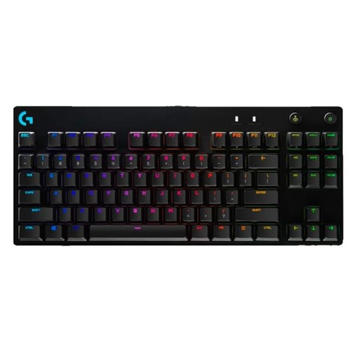 [1225022] TECLADO GAMING RGB LOGITECH G PRO TKL MECÁNICO ALÁMBRICO INGLÉS 920-009388 NEGRO