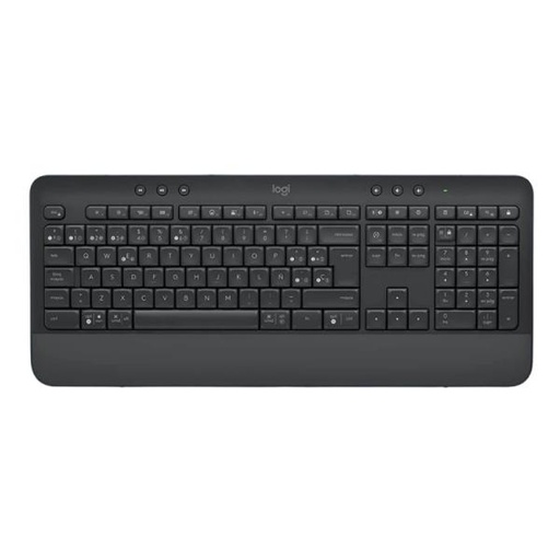 [1225119] TECLADO LOGITECH K650 SIGNATURE MEMBRANA INALÁMBRICO BLUETOOTH ESPAÑOL 920-010910 NEGRO