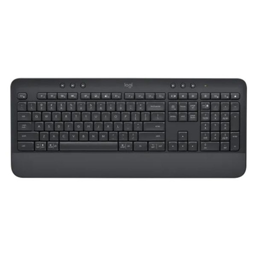 [1225192] TECLADO LOGITECH K650 SIGNATURE MEMBRANA INALÁMBRICO BLUETOOTH INGLÉS 920-010908 NEGRO