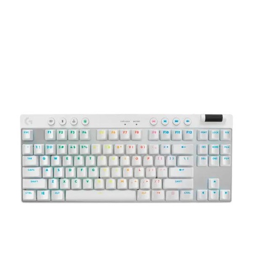 [1225204] TECLADO GAMING RGB LOGITECH G PRO X TKL MECÁNICO INALÁMBRICO INGLÉS 920-012143 BLANCO