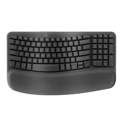 [1225212] TECLADO LOGITECH ERGO WAVE KEYS INALÁMBRICO BLUETOOTH ESPAÑOL 920-012278 NEGRO
