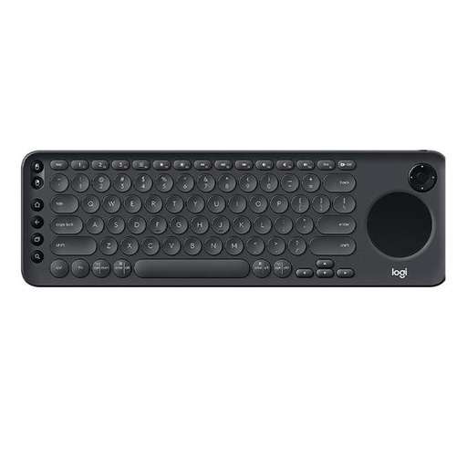 [1225216] TECLADO LOGITECH K600 MEMBRANA INALÁMBRICO BLUETOOTH  INGLÉS CON TOUCHPAD INTEGRADO 920-008824 NEGRO