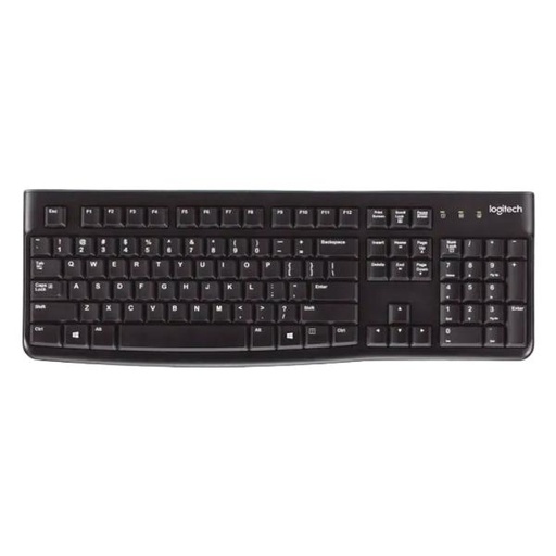 [400079] TECLADO LOGITECH K120 CORDED  MEMBRANA ALÁMBRICO USB ESPAÑOL 920-004422 NEGRO