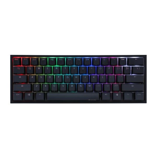 [PF7012] TECLADO GAMING RGB DUCKY ONE 2 PRO MINI MECÁNICO USB-C ESPAÑOL SWITCH CAFÉ DKON2061ST-BESPDAZT2 NEGRO