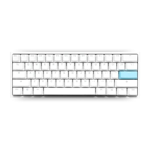 [PF7018] TECLADO GAMING RGB DUCKY ONE 2 PRO MINI MECÁNICO USB-C ESPAÑOL SWITCH ROJO DKON2061ST-RESPDWWT2 BLANCO