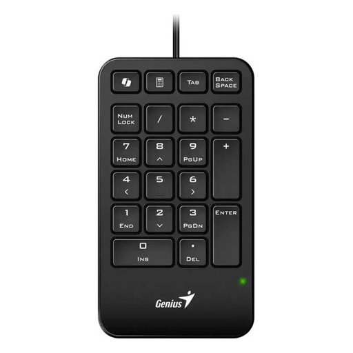 [PF7070] TECLADO GENIUS NUMPAD 125 MEMBRANA ALAMBRICO USB-A 31300019400 NEGRO