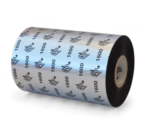 [19028] RIBBON DE CERA ZEBRA 4.33 PULG X 500 METROS NUCLEO 1 PULG 1600 STANDARD 18 POR CAJA ZEB-01600BK11045