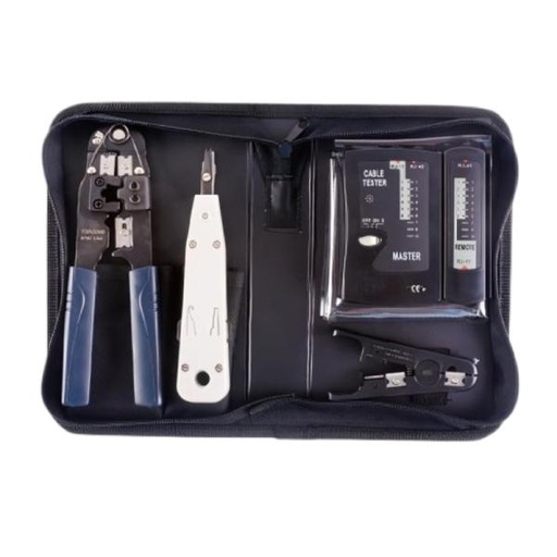 [AC9019] KIT DE HERRAMIENTRAS PARA INSTALACION DE RED 4 PIEZAS SPROTEK STK-7909