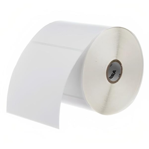 [PV1016] ROLLO DE ETIQUETA ZEBRA Z-ESSENTIALS 500D 4 PULG X 2 PULG NUCLEO 1 PULG 5 PULG OD CON PERFORACION 1298 ETIQUETAS/ROLLO 10043290