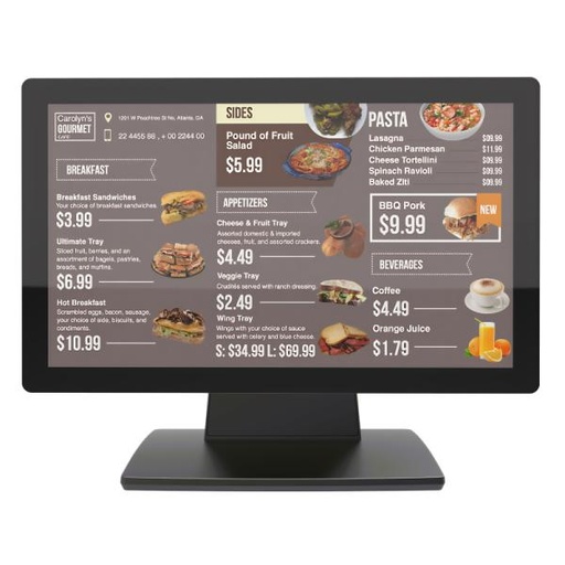 [PV2011] MONITOR DE PUNTO DE VENTA NOVA LM15S3XP001C 15.6 PULG 1920X1080 PANEL SHARP TACTIL CAPACITIVO 10 PUNTOS VGA+HDMI+USB BASE PLEGABLE NEGRO