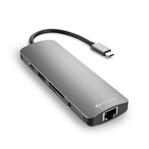 [3103057] HUB SHARKOON USB 3.0 TYPE C COMBO GRIS 4044951026739