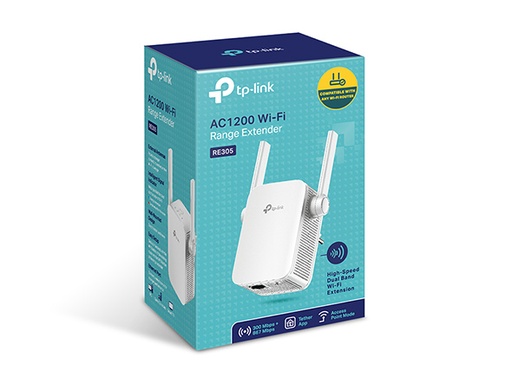 [6000006] AMPLIFICADOR DE SEÑAL TP LINK TL-RE305 AC1200 WIFI BLANCO