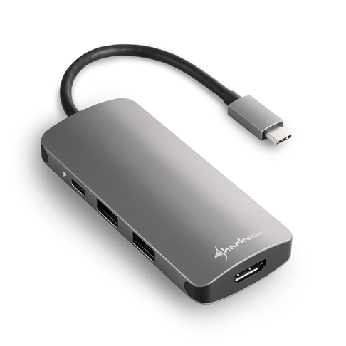 [3103082] HUB SHARKOON USB 3.0 TYPE C MULTIPORT GRIS 4044951026715