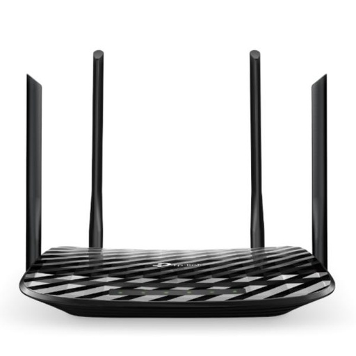 [3101032] ROUTER TP LINK ARCHER C6 DUAL BAND 2.4/5 GHZ 1200 MBPS WIFI 5 MU-MIMO PUERTOS WAN / LAN NEGRO